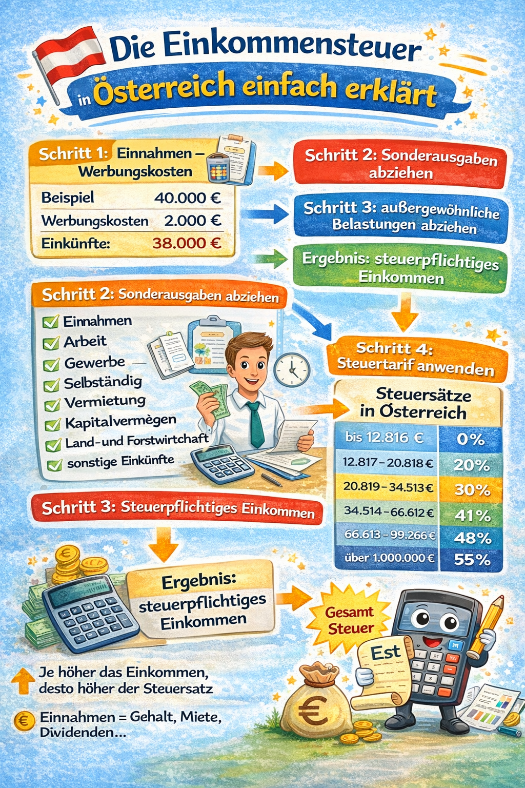 Was ist die Einkommensteuer (ESt) in Österreich?