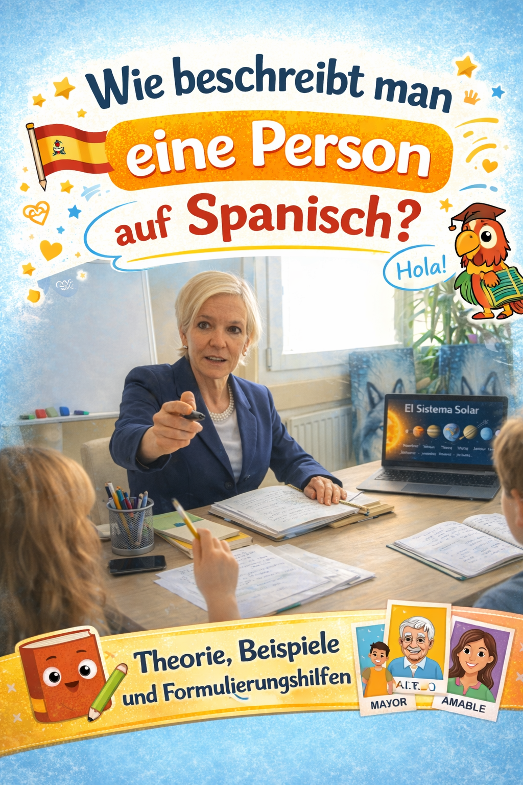 Wie beschreibt man eine Person auf Spanisch?