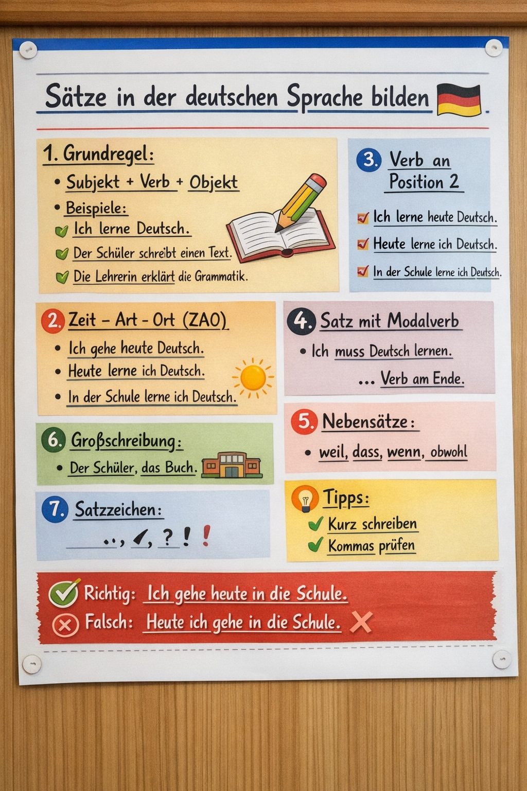 Wie formuliere ich richtig einen Satz