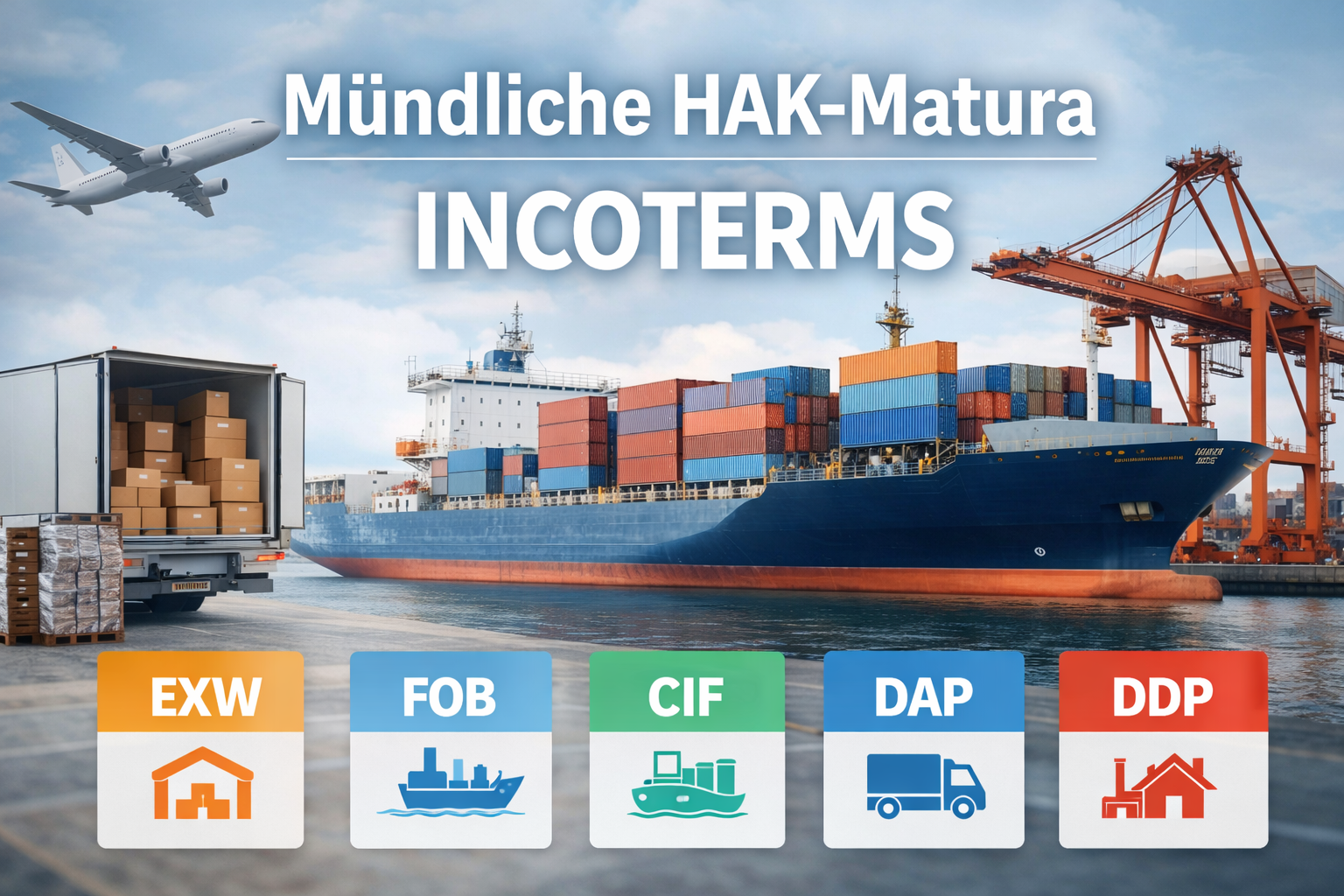 🌍📦 INCOTERMS – Mündliche HAK-Matura