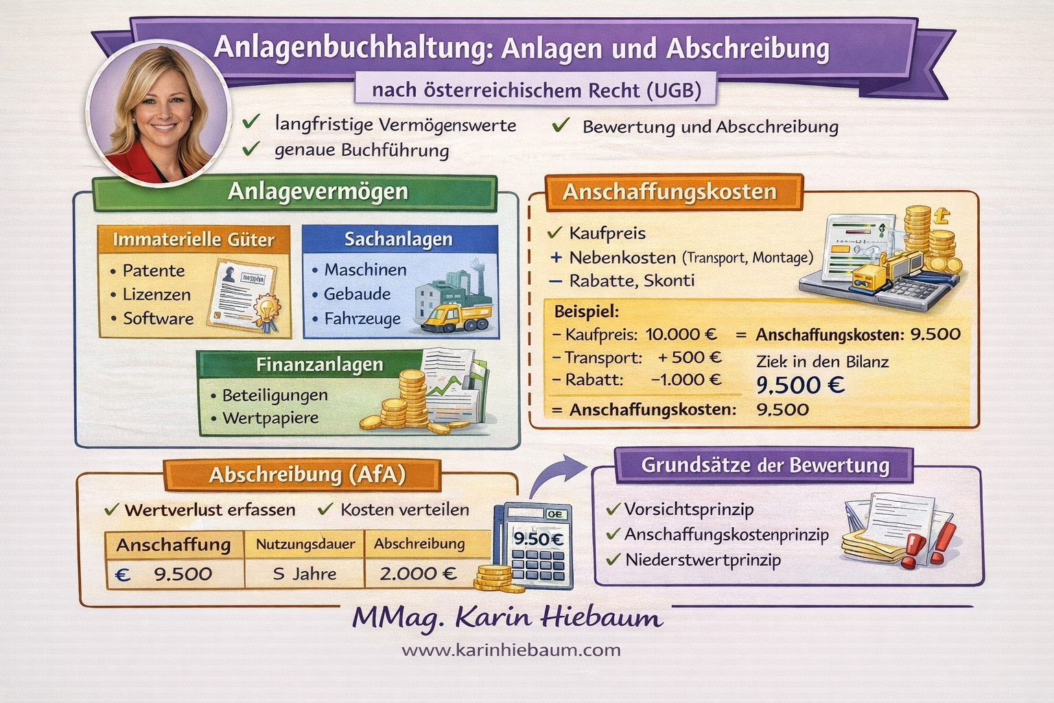📘 Anlagenbuchhaltung, Anlagen und Abschreibung nach österreichischem Recht (UGB)